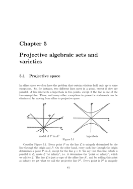 Chapter 5 Projective Algebraic Sets and Varieties