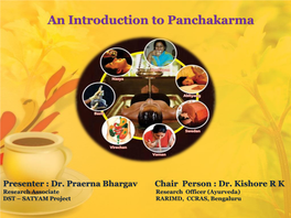 An Introduction to Panchakarma