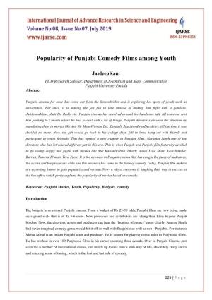 Popularity of Punjabi Comedy Films Among Youth