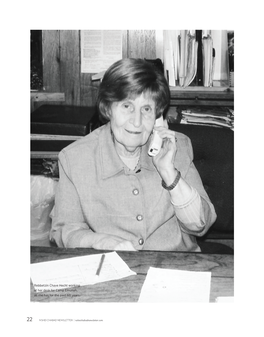 Rebbetzin Chave Hecht Working at Her Desk for Camp Emunah, As She Has for the Past 60 Years