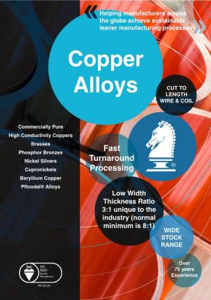 Copper Alloys Form an Important Group of Metals with Many Excellent Properties
