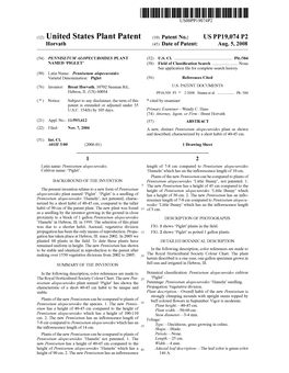 (12) United States Plant Patent (10) Patent No.: US PP19,074 P2 Horvath (45) Date of Patent: Aug