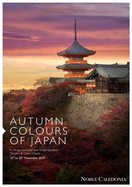 Autumn Colours of Japan a 14 Day Escorted Tour of the Gardens, Temples & Cities of Japan 12Th to 25Th November 2019 Lake Ashi and Mount Fuji