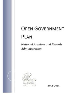 Open Government Plan, Implementing Almost 70 Tasks to Improve Open Government