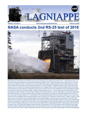 NASA Conducts 2Nd RS-25 Test of 2018