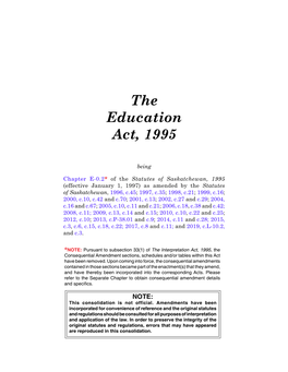 The Education Act, 1995