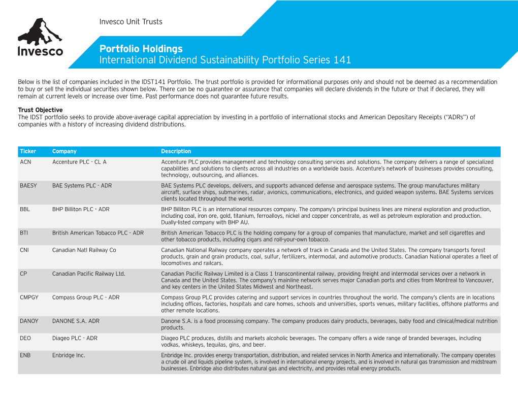 IDST141 Holdings Description Flyer (PDF)