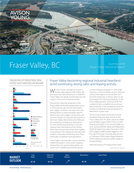Fraser Valley, BC Fraser Valley Industrial Report