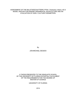 University of Florida Thesis Or Dissertation Formatting Template