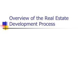 The Community Real Estate Development Process