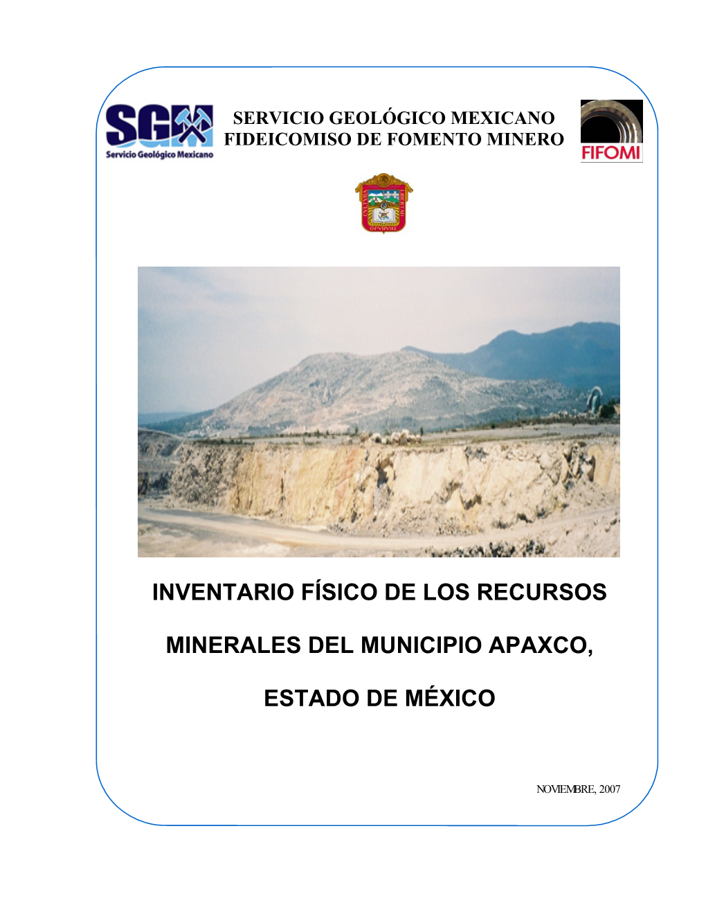 Inventario Físico De Los Recursos Minerales Del Municipio Apaxco