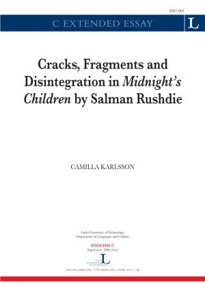Cracks, Fragments and Disintegration in Midnight's Children by Salman
