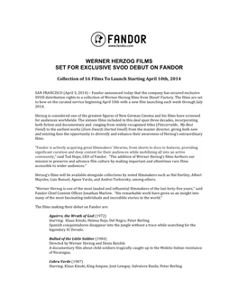 Herzog Fandor Release April 3 2014 Final