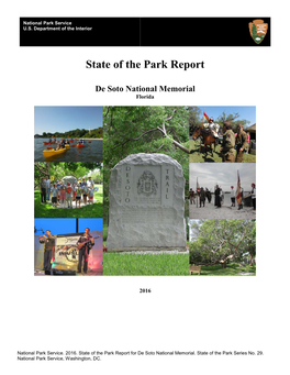 State of the Park Report, De Soto National Memorial, Florida