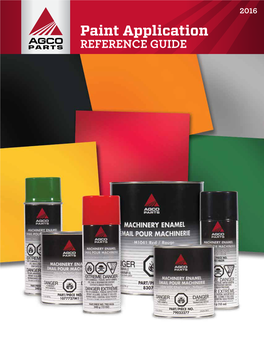 Paint Application REFERENCE GUIDE INDEX
