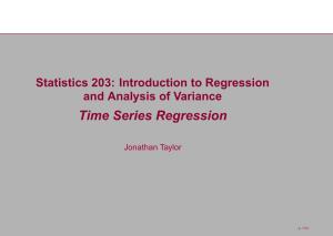 Time Series Regression