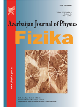 Azerbaijan Journal of Physics Fizika