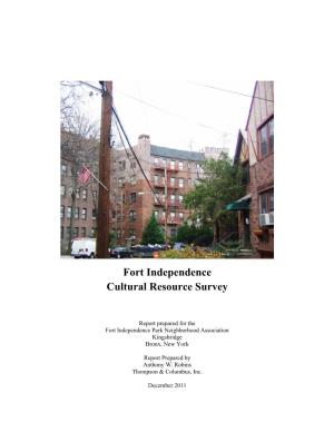 Fort Independence Cultural Resource Survey
