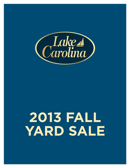 2013 Fall Yard Sale
