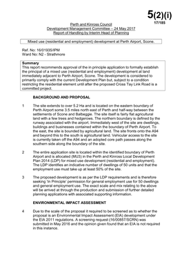 Perth and Kinross Council 17/185 Development Management Committee – 24 May 2017 Report of Handling by Interim Head of Planning