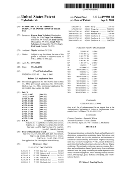 (12) United States Patent (10) Patent No.: US 7419,980 B2 Trybulski Et Al
