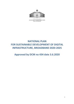National Plan for Sustainable Development of Infrastructure
