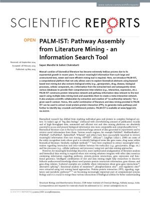 PALM-IST: Pathway Assembly from Literature Mining