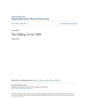 The Hilltop 10-16-1998