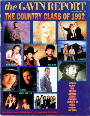 The GAVIN REPORT the COUNTRY CLASS of 1992