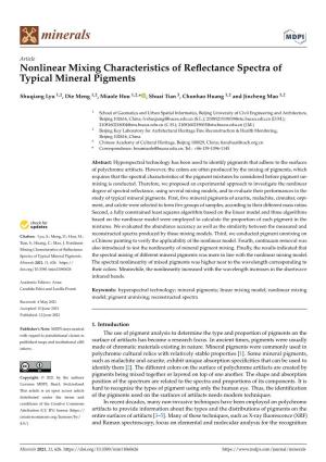 Nonlinear Mixing Characteristics of Reflectance Spectra of Typical