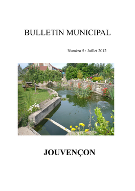 Bulletin Municipal Jouvençon