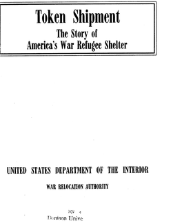 1946-Token Shipment: the Story of America's War Refugee Shelter