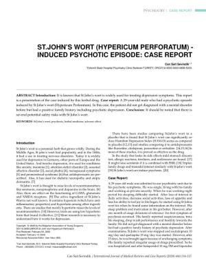 St.John's Wort (Hypericum Perforatum)