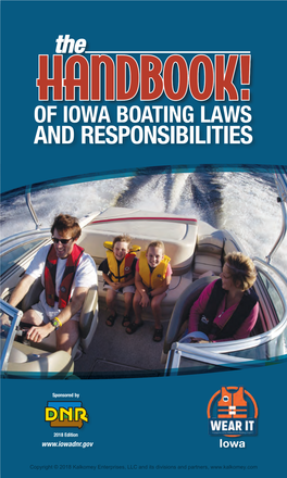 Of Iowa Boating Laws and Responsibilities