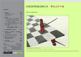 Issue 16, June 2019 -...CHESSPROBLEMS.CA