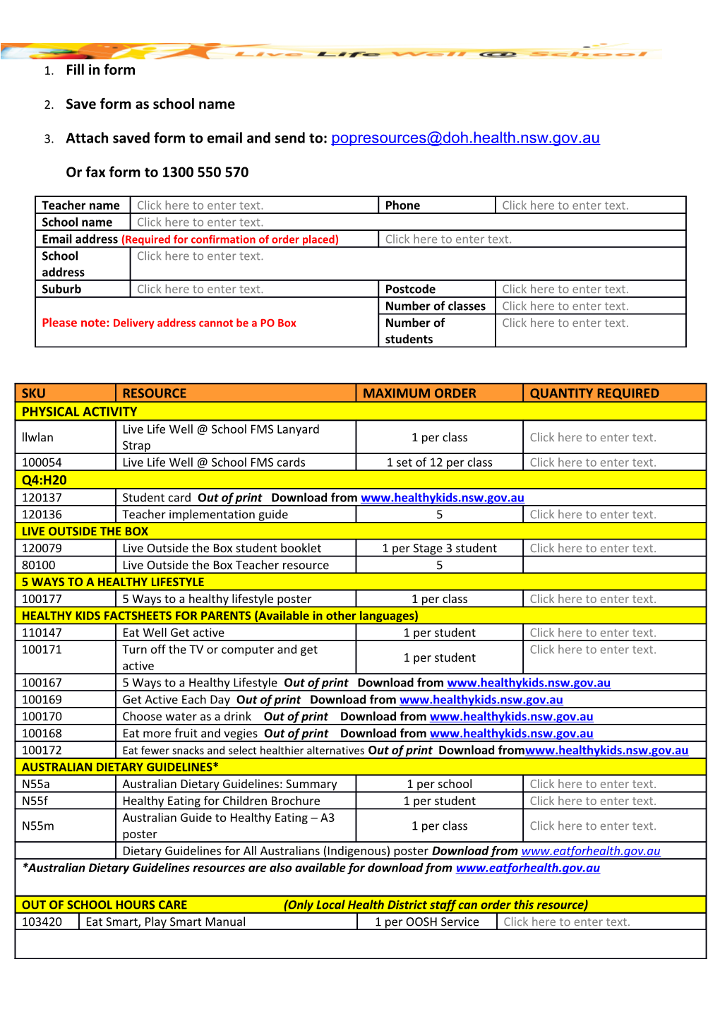 2. Save Form As School Name