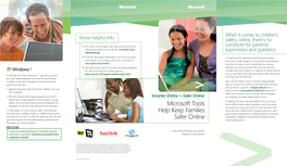 Microsoft Tools Help Keep Families Safer Online