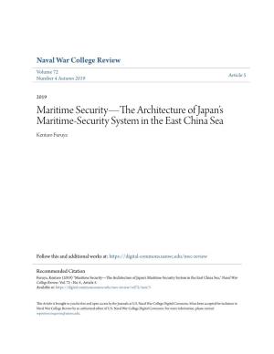 Maritime Security—The Architecture of Japan's Maritime