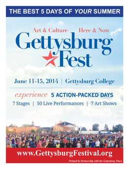 Gettysburg Brass Band Brass Band 6:00 GETTYSBURG AREA HIGH SCHOOL AUDITORIUM – FRIDAY, JUNE 13TH the U.S