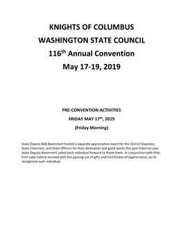 2019 Convention Proceedings