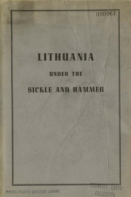 Lithuania Under the Sickle and Hammer