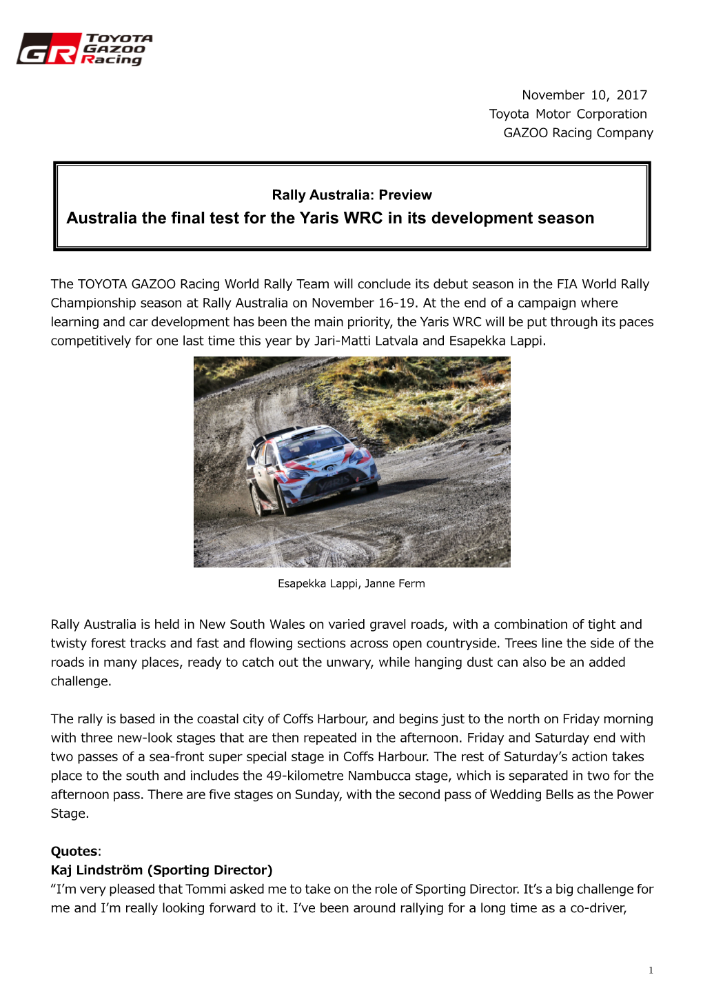 2017 WRC Australia Preview