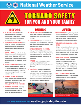 Tornado Safety for You and Your Family