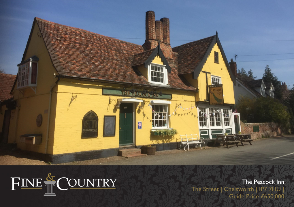 The Peacock Inn the Street | Chelsworth | IP7 7HU | Guide Price £650,000