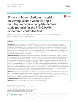 Efficacy of Bone Substitute Material in Preserving Volume When Placing A