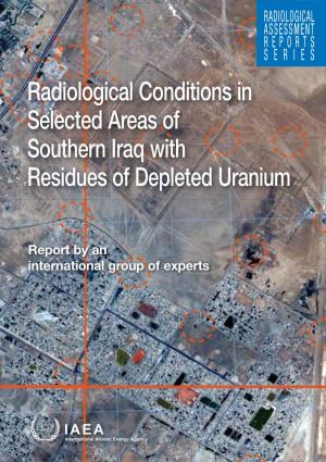 Radiological Conditions in Selected Areas of Southern Iraq with Residues of Depleted Uranium