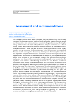 Assessment and Recommendations