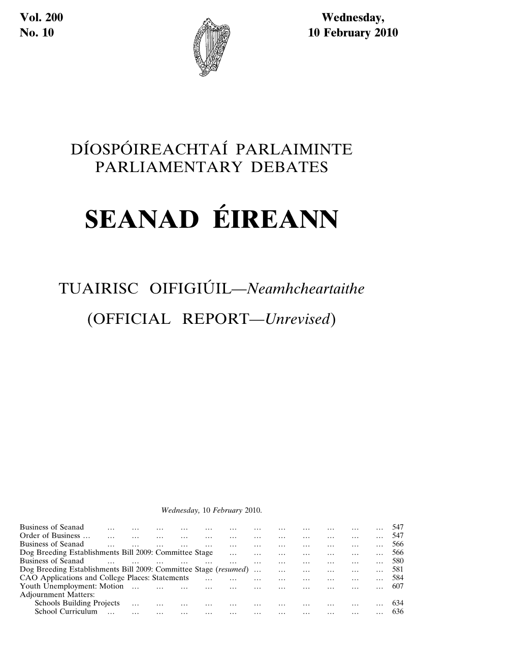 Seanad Éireann