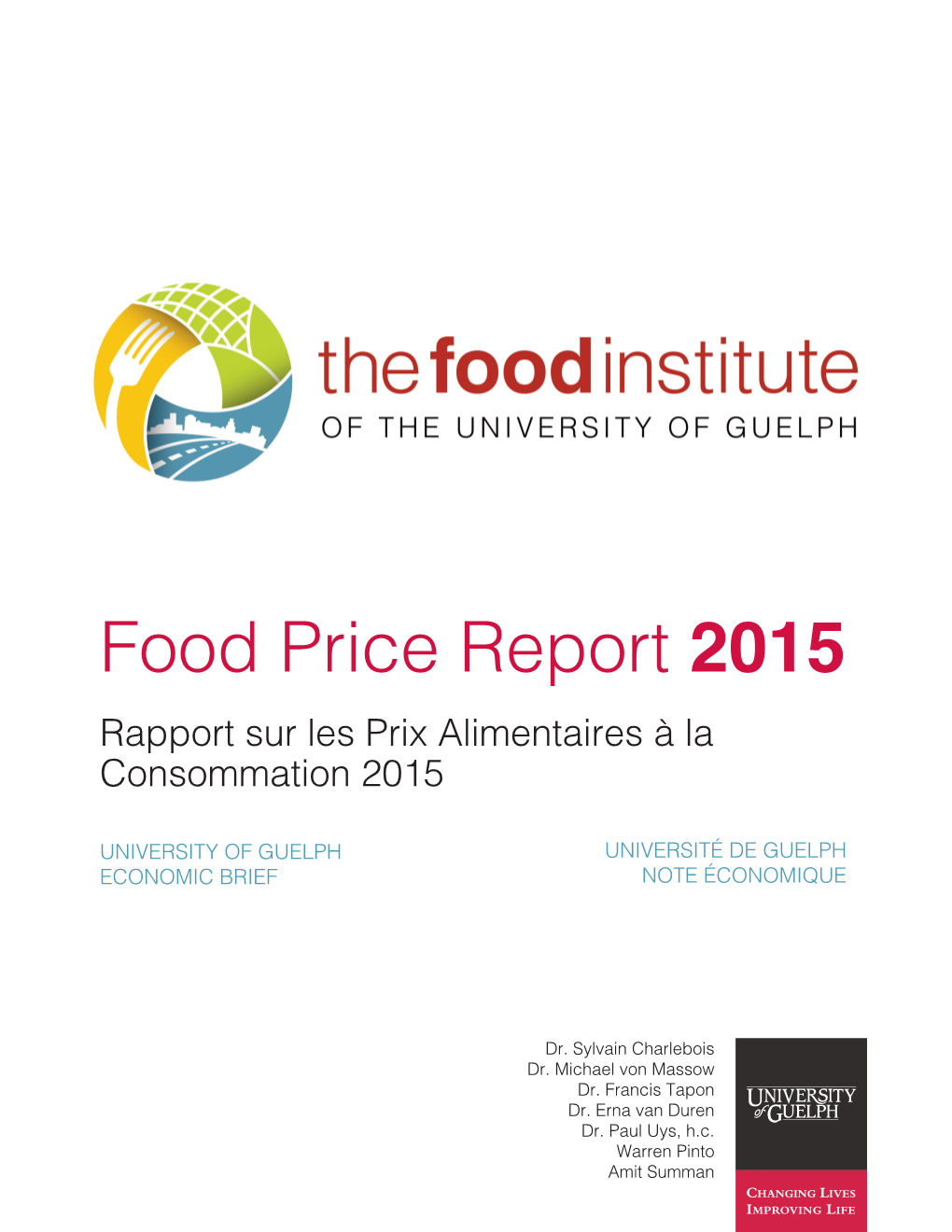 Food Price Report 2015 (FPR 2015)