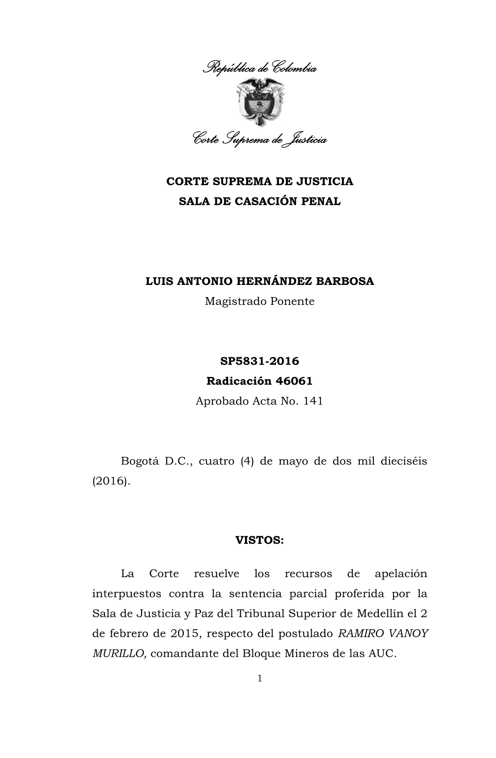 Corte Suprema De Justicia